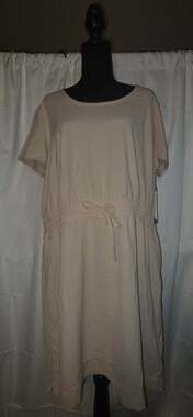 32 Degrees Cool Women's 3 Short Sleeve Drawstring Waist Dress xl